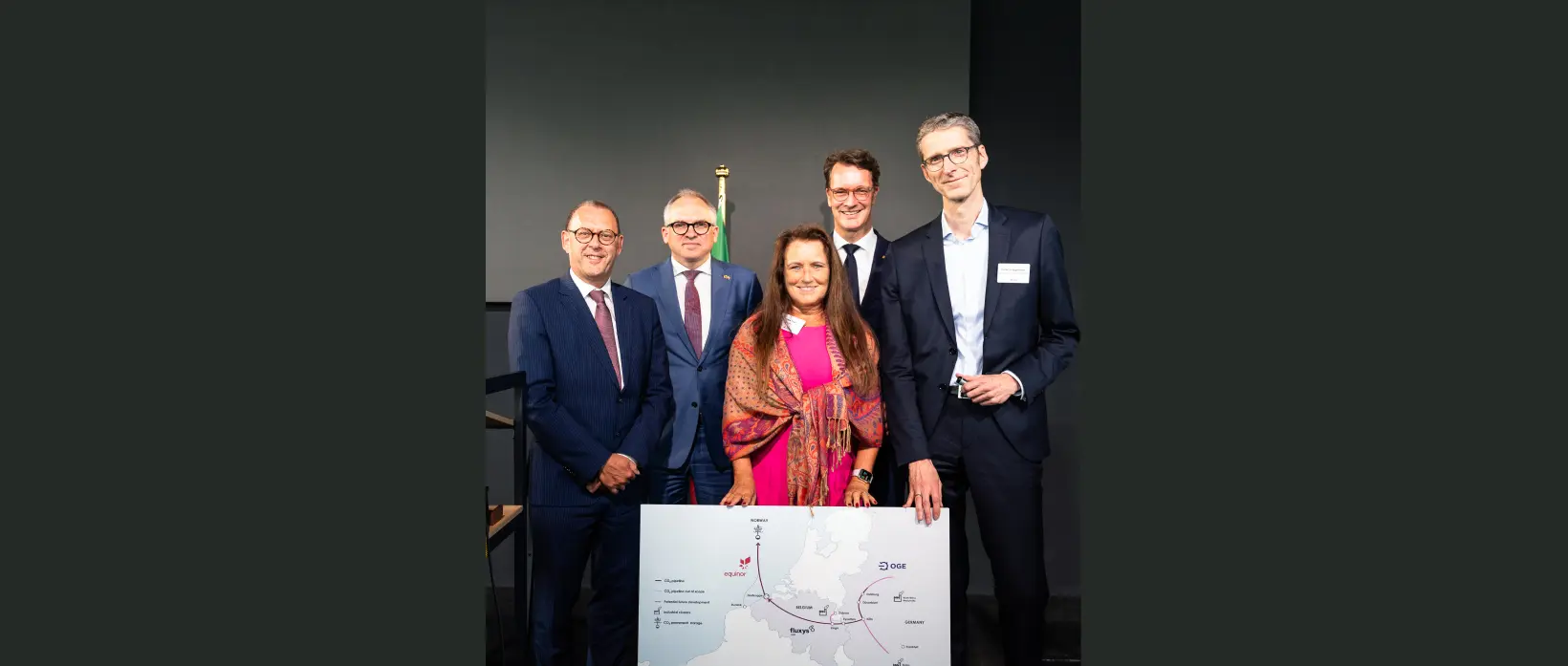 Equinor, Fluxys and OGE join forces to develop cross-border CO₂ infrastructure from Germany to Norway via Belgium